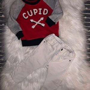 ZARA baby jeans /gap sweater 6-12m